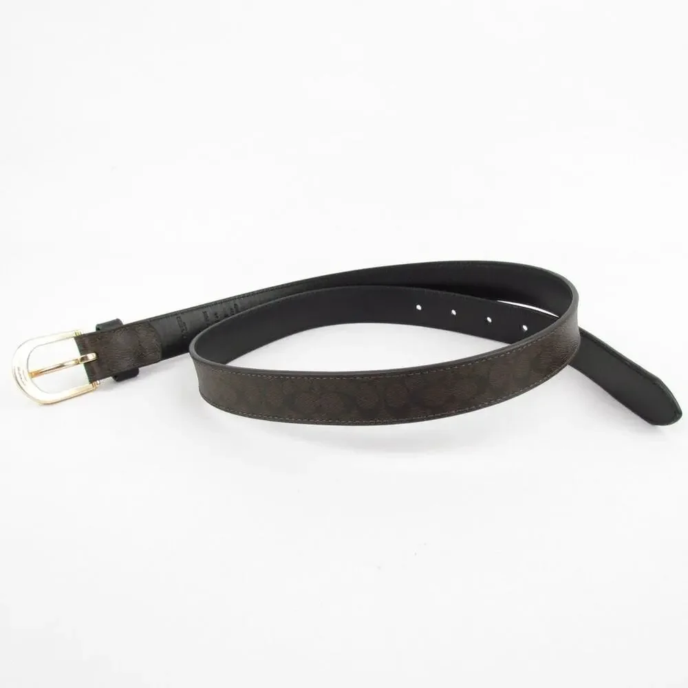 Coach Signature Canvas Classic Belt - Picture 3 of 7